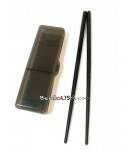Japanese Bento Chopsticks with Case PORTABLE Black
