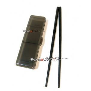 Japanese Bento Chopsticks with Case PORTABLE Black Japanese Bento Chopsticks with Case PORTABLE Black