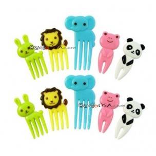 Japanese Bento Accessory Cute Food Pick Animal 10 pcs for Bento Box