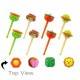 Japanese Bento Accessory Cute Face Food Pick 8 pcs for Bento Box