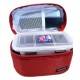 Microwavable Airtight Bento Lunch Box Set Dishwasher Safe Red Bag