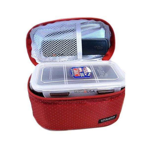 Microwavable bento box lunch box set red Microwavable bento box lunch box set red