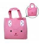 Japanese Bento Accessories Bento Bag for Bento Lunch Box Pink Rabbit