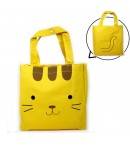 Japanese Bento Accessories Bento Bag for Bento Lunch Box Yellow Cat