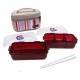 Microwavable Airtight Bento Lunch Box Set Lovely Red
