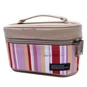 korean lock n lock lunch box set red