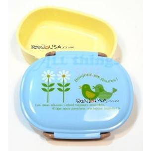 Japanese Microwavable Bento Box Lunch Box Blue Bird