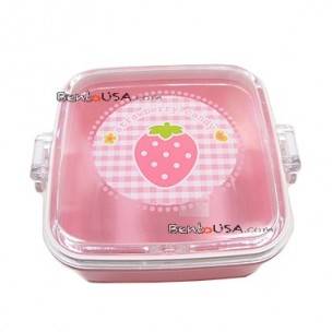 Microwavable Japanese Bento Box Lunch Box Fruit Pink Strawberry