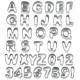 Japanese Bento  Ham Cheese Cookie Cutter Alphabet and Number