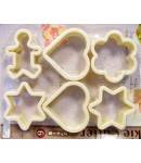 Japanese Bento Decoration Sandwich Cookie Cutter Set of 6