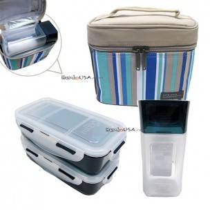 Microwavable Airtight Bento Lunch Box Set with Bottle BPA Free Microwavable Airtight Bento Lunch Box Set with Bottle BPA Free