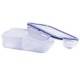 Microwavable Airtight 1.48 Cup Lock&Lock Snack Lunch Box with Removable Trays