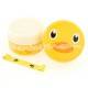 Japanese Bento Box 2 tier Lunch Box with Strap Duck Face -Round