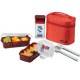 Microwavable Airtight Bento Lunch Box Set, BPA Free Water Bottle Red