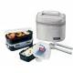 Microwavable Airtight Bento Box 3 Lunch Containers 4.5 Cup - Gray 