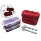Microwavable Airtight Bento Lunch Box Set with Spoon Fork and Insulated Bag - Red