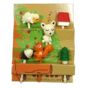 Japanese Bento Accessory Cute Food Pick Animal Squirrel