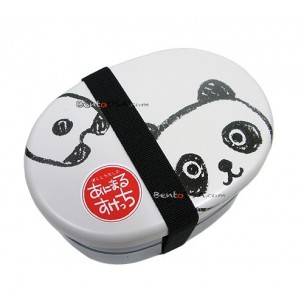 Japanese Bento Box 2 tier Lunch Box with Strap Panda Japanese Bento Box 2 tier Lunch Box with Strap Panda