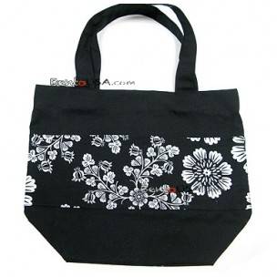Bento Bag Lunch Tote Bag with Inside Pocket - Black 