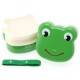 Japanese Bento Box 2 tier Lunch Box with Strap Frog Face