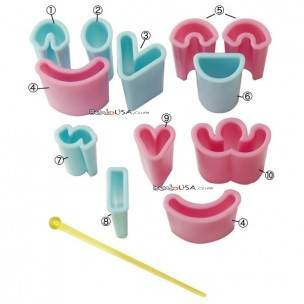 11 pcs Face Vegetable and Ham Cheese Cutter for bento box decoration accessory 11 pcs Face Vegetable and Ham Cheese Cutter for bento box decoration accessory
