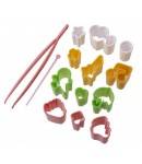 Japanese Bento Decoration Ham Cheese Cutter Fun Set 14 pcs