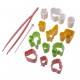 Japanese Bento Decoration Ham Cheese Cutter Fun Set 14 pcs