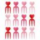Japanese Bento Box Accessory Heart Fork Food Pick 12 Pcs