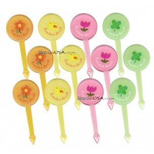 Japanese Bento Lunch Decoration Food Pick Spring 12 pcs Japanese Bento Lunch Decoration Food Pick Spring 12 pcs