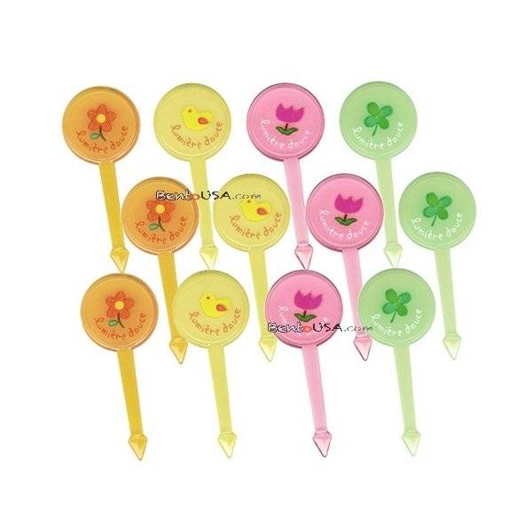 Japanese Bento Lunch Decoration Food Pick Spring 12 pcs Japanese Bento Lunch Decoration Food Pick Spring 12 pcs
