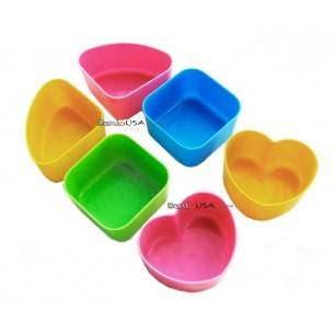 Japanese Bento Accessories Hard Plastic Food Cup 6 cups