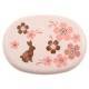 Japanese Bento Box 2 tier Lunch Box with Strap Gorgeous Rabbit