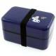 Microwavable Japanese Bento Box Lunch Box BluePurple Lucky Cat