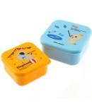 Microwavable Japanese Bento Box Lunch Box set of 2 MINI