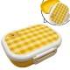Japanese Microwavable One Tier Bento Box Lunch Box Yellow