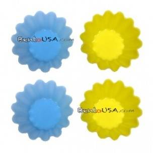 Japanese Bento Accessories Silicone Food Cup Flower 4 pcs