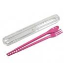 Japanese Bento Fork Spoon Chopsticks 3 + 1 Case MINI