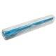 Japanese Bento Fork Spoon Chopsticks 3 + 1 Case MINI Blue