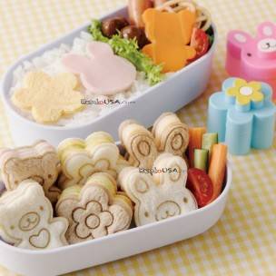 Japanese Bento Accessories Sandwich Ham Cheese Cutter Small Animal and Flower Japanese Bento Accessories Sandwich Ham Cheese Cutter Small Animal and Flower