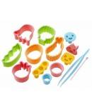 Japanese Bento Deco Cutter Ham Cheese Cutter Set 14 pcs