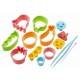 Japanese Bento Deco Cutter Ham Cheese Cutter Set 14 pcs