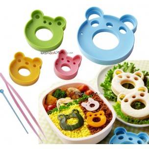 Japanese Bento Deco Cutter Ham Cheese Cutter Set Wow Animal