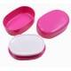 Microwavable Oval 2 Tier Bento Box Lunch Box Pink
