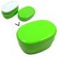 Microwavable Oval 2 Tier Bento Box Lunch Box Green