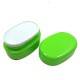 Microwavable Oval 2 Tier Bento Box Lunch Box Green