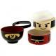 Japanese Bento Box 2 tier Lunch Box Kokeshi Samurai Set
