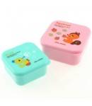 Microwavable Japanese Bento Box Lunch Box set of 2 MINI Squirrel Duck