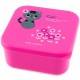 Microwavable Japanese Bento Box Lunch Box Cute Pink Cat 555 ml