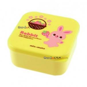 Microwavable Japanese Bento Box Lunch Box Cute Yellow Rabbit 400 ml Microwavable Japanese Bento Box Lunch Box Cute Yellow Rabbit 400 ml