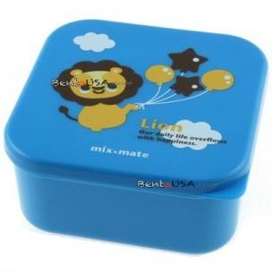 Microwavable Japanese Bento Box Lunch Box Cute Blue Lion 555 ml Microwavable Japanese Bento Box Lunch Box Cute Blue Lion 555 ml